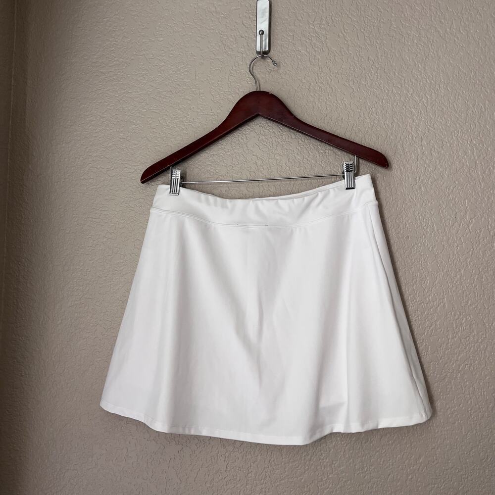Boston Proper Tennis Skirt Skort White Pleated Built In Shorts Large - Picture 3 of 7